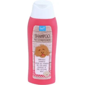 Lief! Shampoo Universeel en Lang Haar 300ml geconcentreerde verzorgende shampoo met pH-neutrale formule en extra conditioner speciaal voor honden met een lange gekrulde of snel klittende vacht