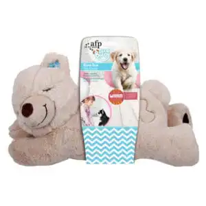 AFP Little Buddy Warm Bear – Verwarmbare puppy knuffel met tourmaline steentjes voor in de bench
