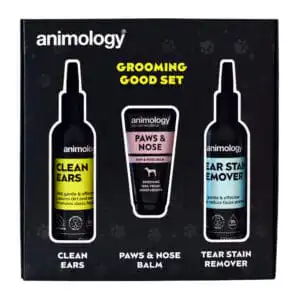 Animology Grooming Good Set verzorgingssetje voor honden met Clean Ears Paws Nose Balm en Tear Stain Remover