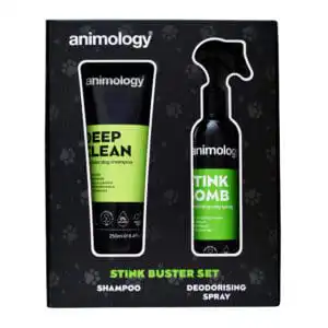 Animology Stink Buster Set Deep Clean Shampoo en Stink Bomb Spray voor een frisse en schone hondenvacht