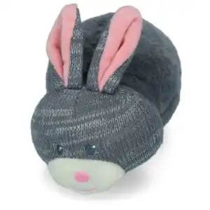 Bunny Puppy Chubby rond pluche knuffelkonijntje zonder armpjes met lavendel en pieper voor puppy's