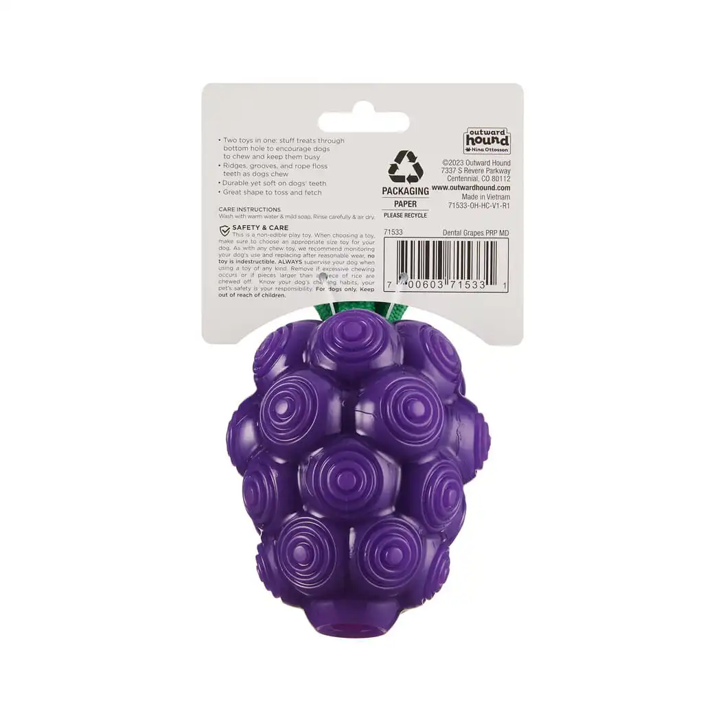 Outward Hound Dental Grapes – Tandverzorgend Hondenspeeltje - Afbeelding 8