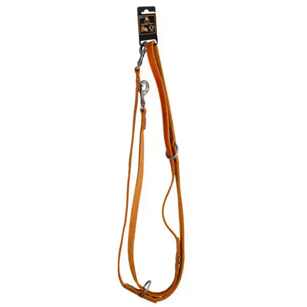 Spotted! Pro Leren Trainingslijn Cognac - Extra lange en soepele leren trainingsriem voor honden